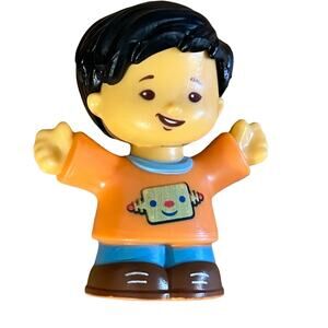Fisher Price Little People Boy Figure Toy Koby Robot Shirt Replacement Character